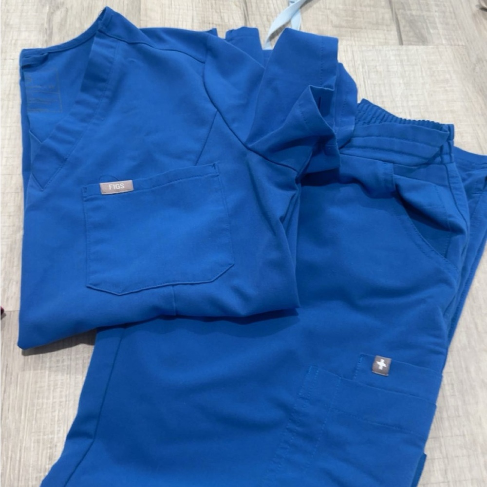 Figs Vibrant Blue Scrub Pants